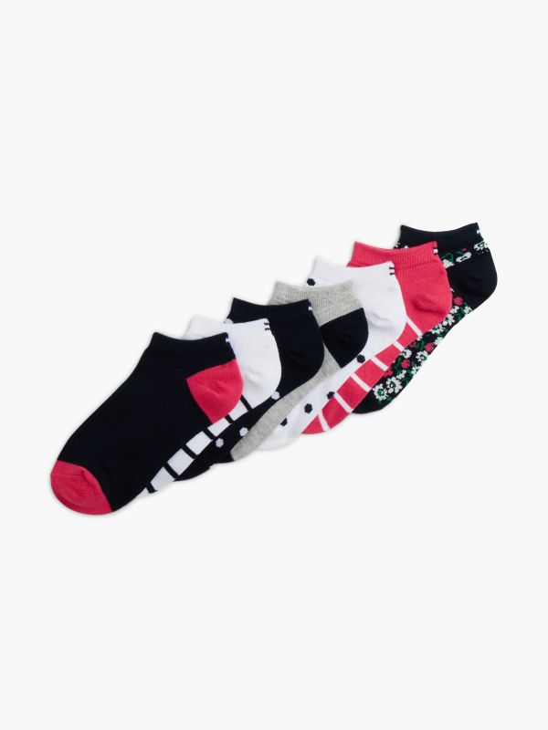 Kids' Variety Mix Ankle Sock 7-Pack — Navy Blue / Multi