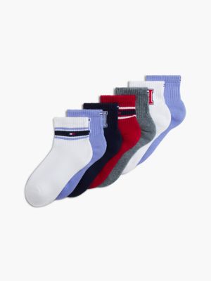 Kids' Mix Sport Quarter-Top Sock 7-Pack, Vintage Iris / Multi