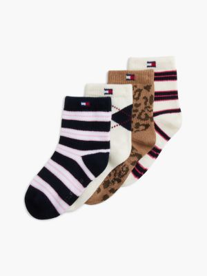Babies' Variety Mix Sock 4-Pack, Brown/ Multi