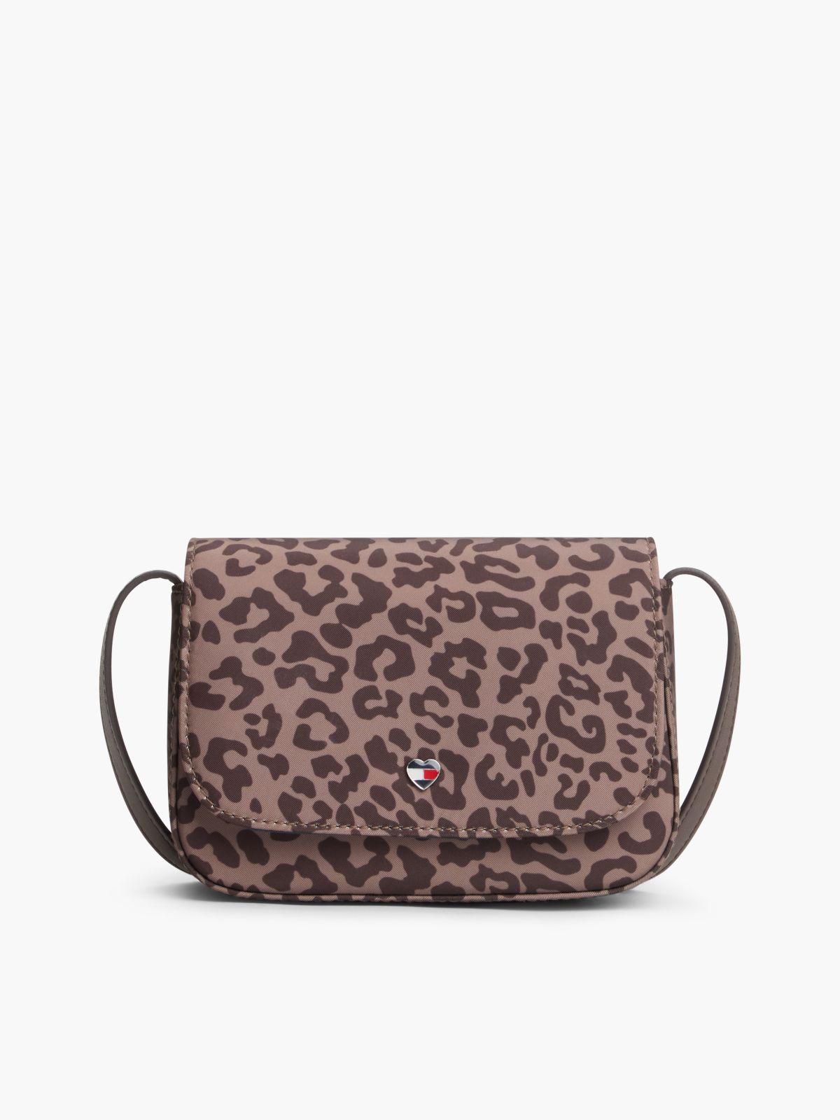 Kids' Leopard Print Denim Crossbody Bag — Cinnamon Ash Multi