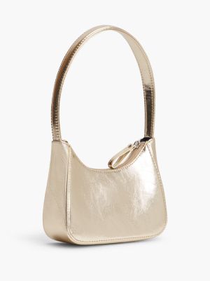 Детская сумка Tommy Hilfiger Metallic Mini Shoulder, цвет: Золотой металлик — фото 3