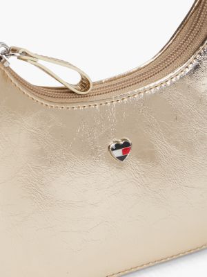 Детская сумка Tommy Hilfiger Metallic Mini Shoulder, цвет: Золотой металлик — фото 4