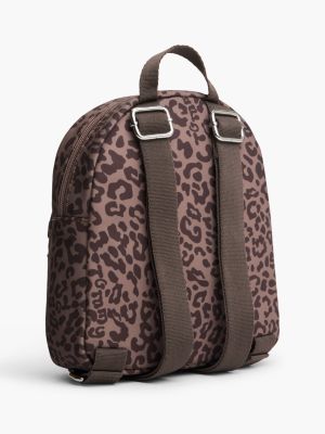 Рюкзак Tommy Hilfiger Leopard Print Denim для детей, цвет: Коричный пепельный разноцветный — фото 3
