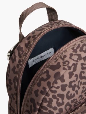 Рюкзак Tommy Hilfiger Leopard Print Denim для детей, цвет: Коричный пепельный разноцветный — фото 5