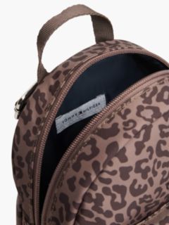 Kids' Leopard Print Denim Backpack — Cinnamon Ash Multi 5