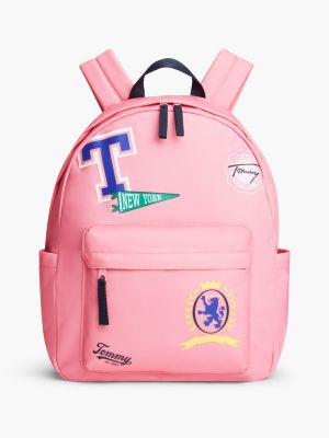 Kids' Mixed Varsity Logo Backpack, Rosey Pink