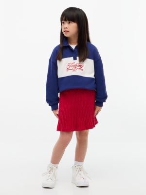 Детская юбка Tommy Hilfiger Cable Knit, цвет: Рубиновый — фото 2