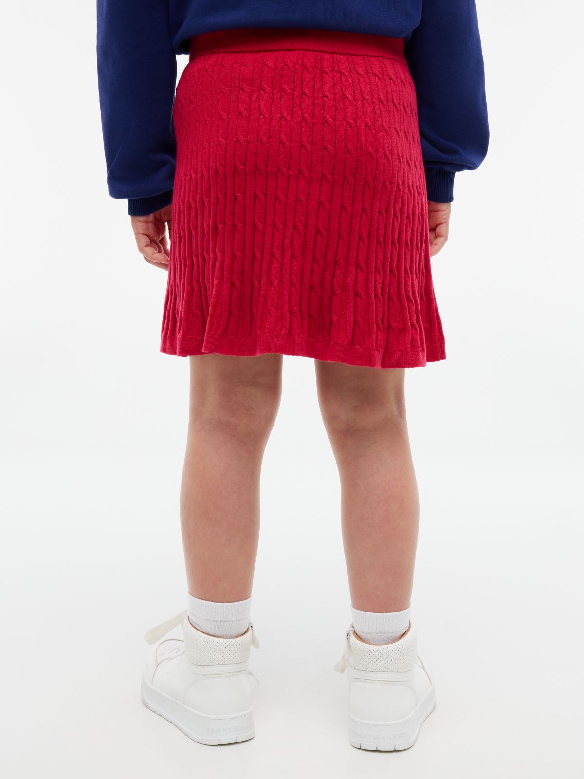 Kids' Cable Knit Skirt — Ruby Rhubarb