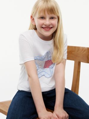 Детские футболки Tommy Hilfiger Kids' Patch Star Logo T-Shirt — фото 3