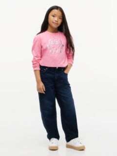 Kids' Heart Logo Puff-Sleeve T-Shirt — Jasmine Pink 2