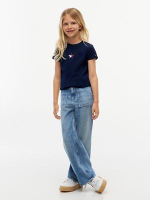 Детские футболки Tommy Hilfiger Kids' Star Logo Stretch T-Shirt — фото 2
