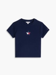 Kids' Star Logo Stretch T-Shirt — Carbon Navy 5