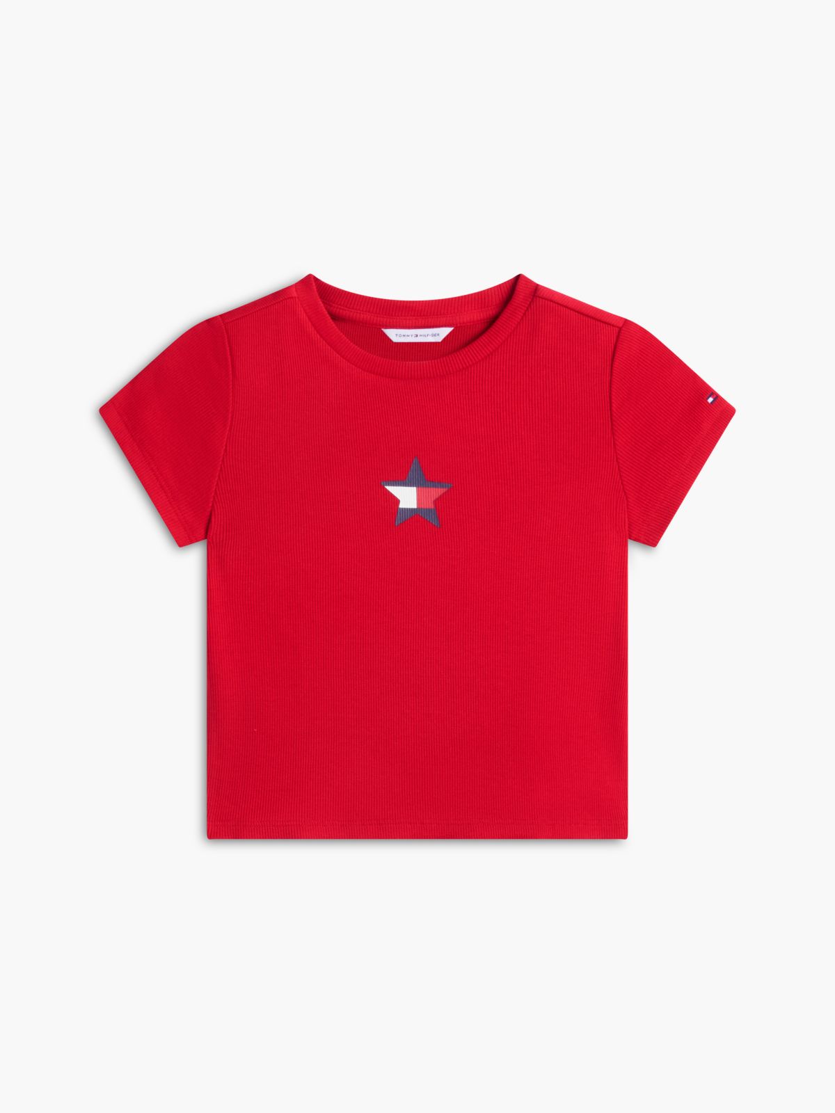 Kids' Star Logo Stretch T-Shirt — Red