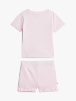 Детские брюки Tommy Hilfiger Babies' Tommy Logo T-Shirt & Short Set — фото 2