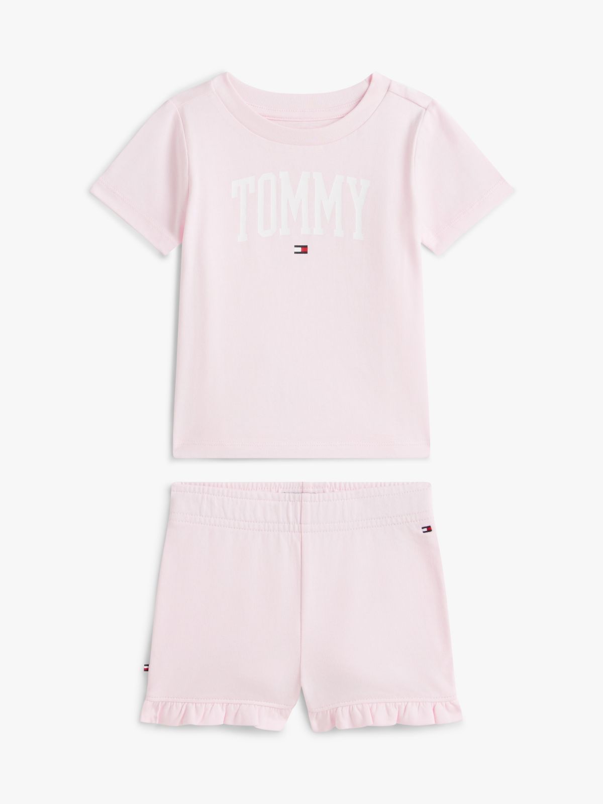 Babies' Tommy Logo T-Shirt & Short Set — Ballerina