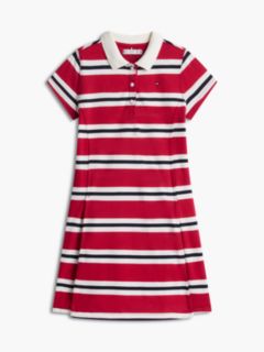Kids' Rugby Stripe Polo Dress — Ruby Rhubarb 5
