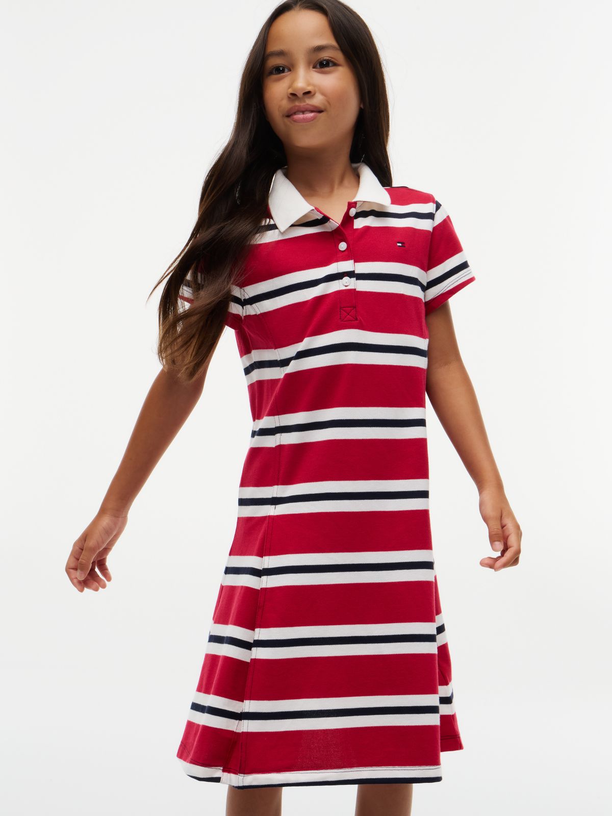 Kids' Rugby Stripe Polo Dress — Ruby Rhubarb