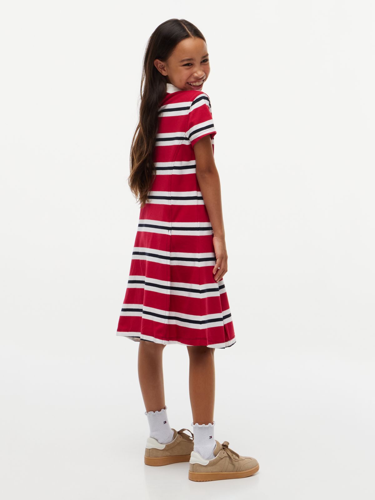 Kids' Rugby Stripe Polo Dress — Ruby Rhubarb