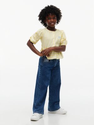 Детские джинсы Tommy Hilfiger Wide Leg Pull-On Jean, цвет: Средний джинсовый — фото 2