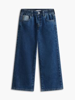 Kids' Wide Leg Pull-On Jean — Medium Denim 5