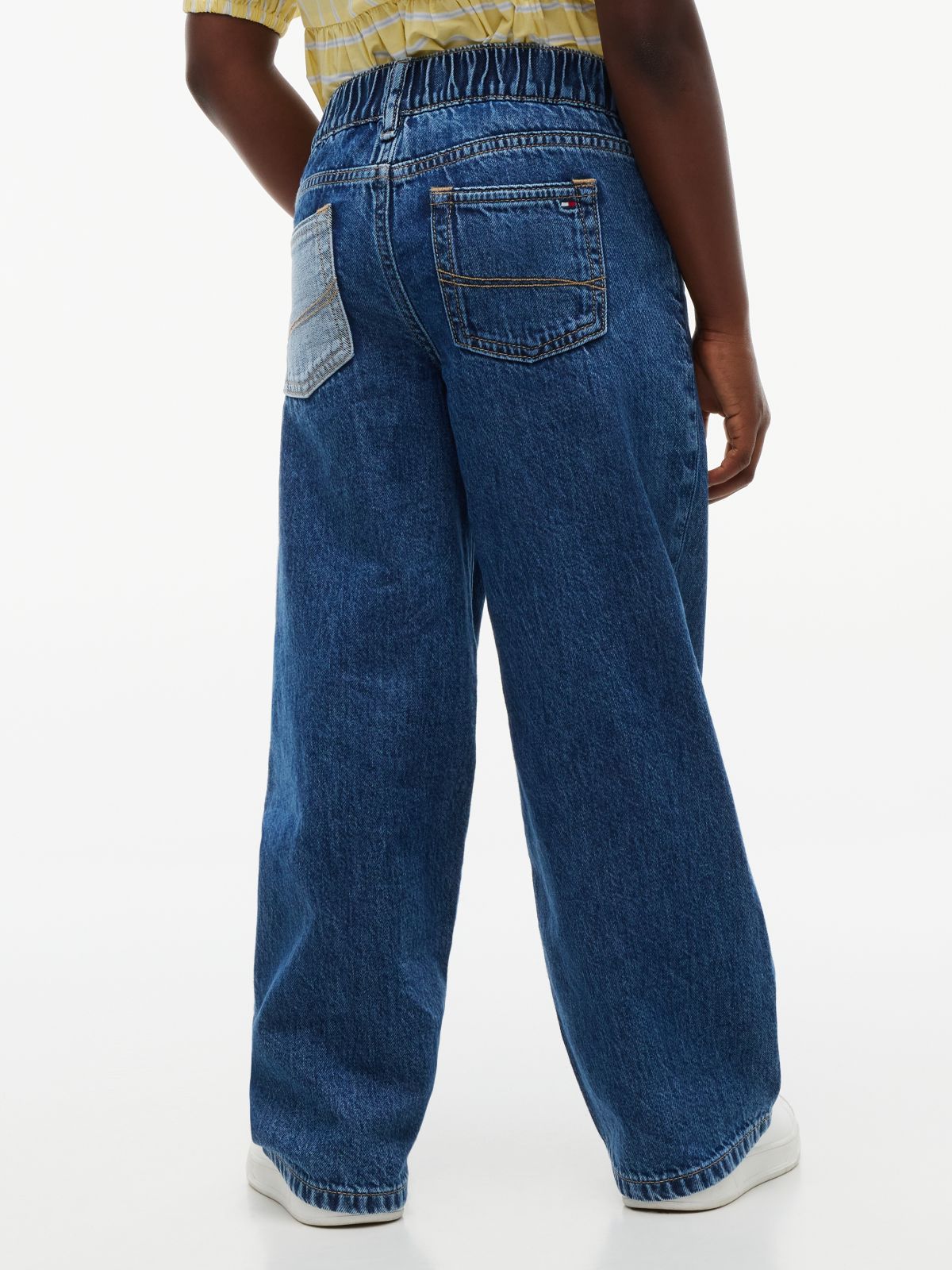 Kids' Wide Leg Pull-On Jean — Medium Denim