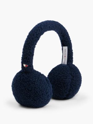 Kids' Teddy Fleece Earmuff, Navy Blue