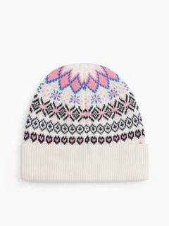 Kids' Fair Isle Beanie — Ivory Silk/Multi 2