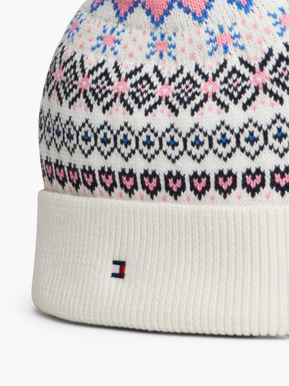 Kids' Fair Isle Beanie — Ivory Silk/Multi
