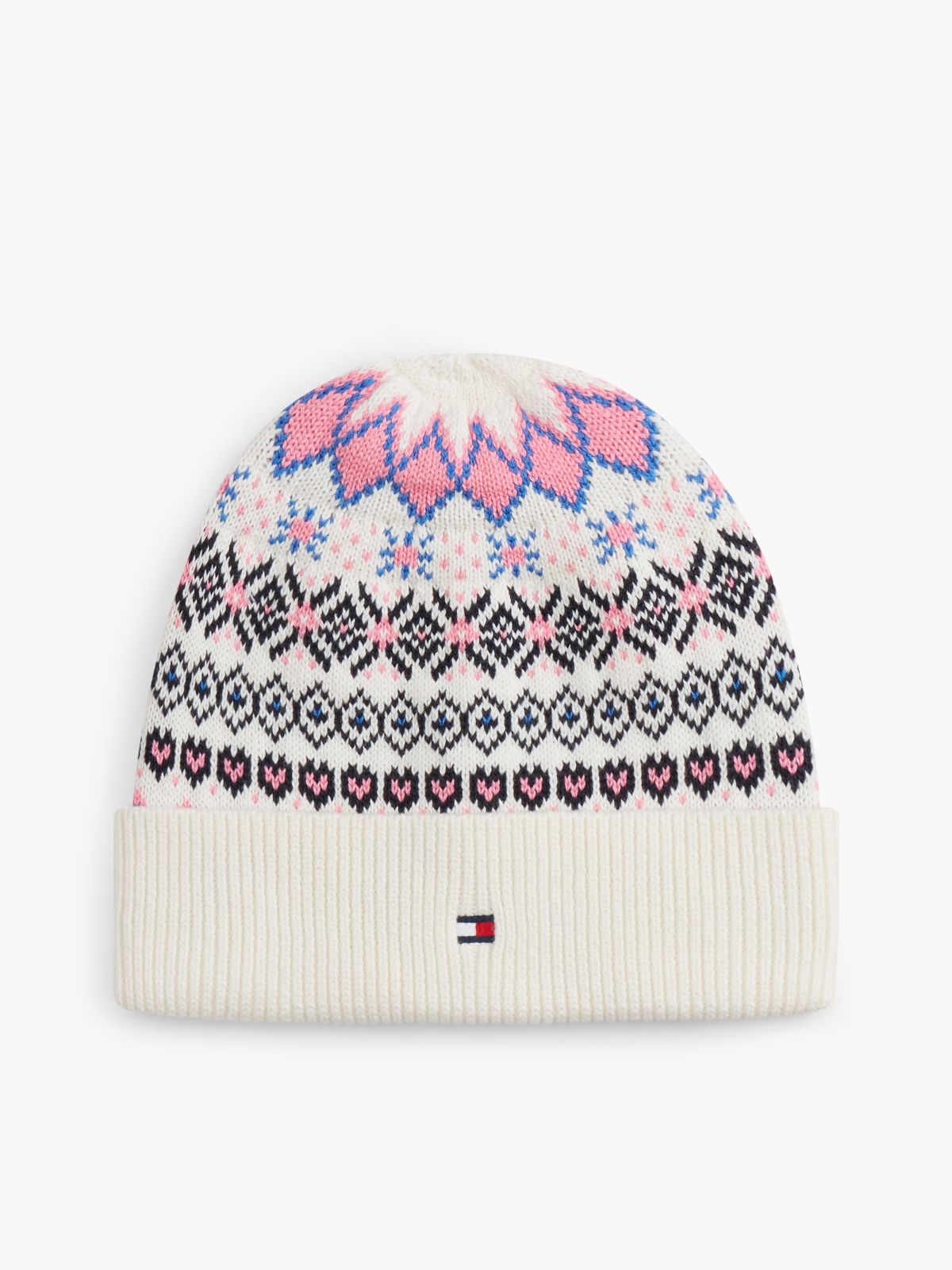 Kids' Fair Isle Beanie — Ivory Silk/Multi