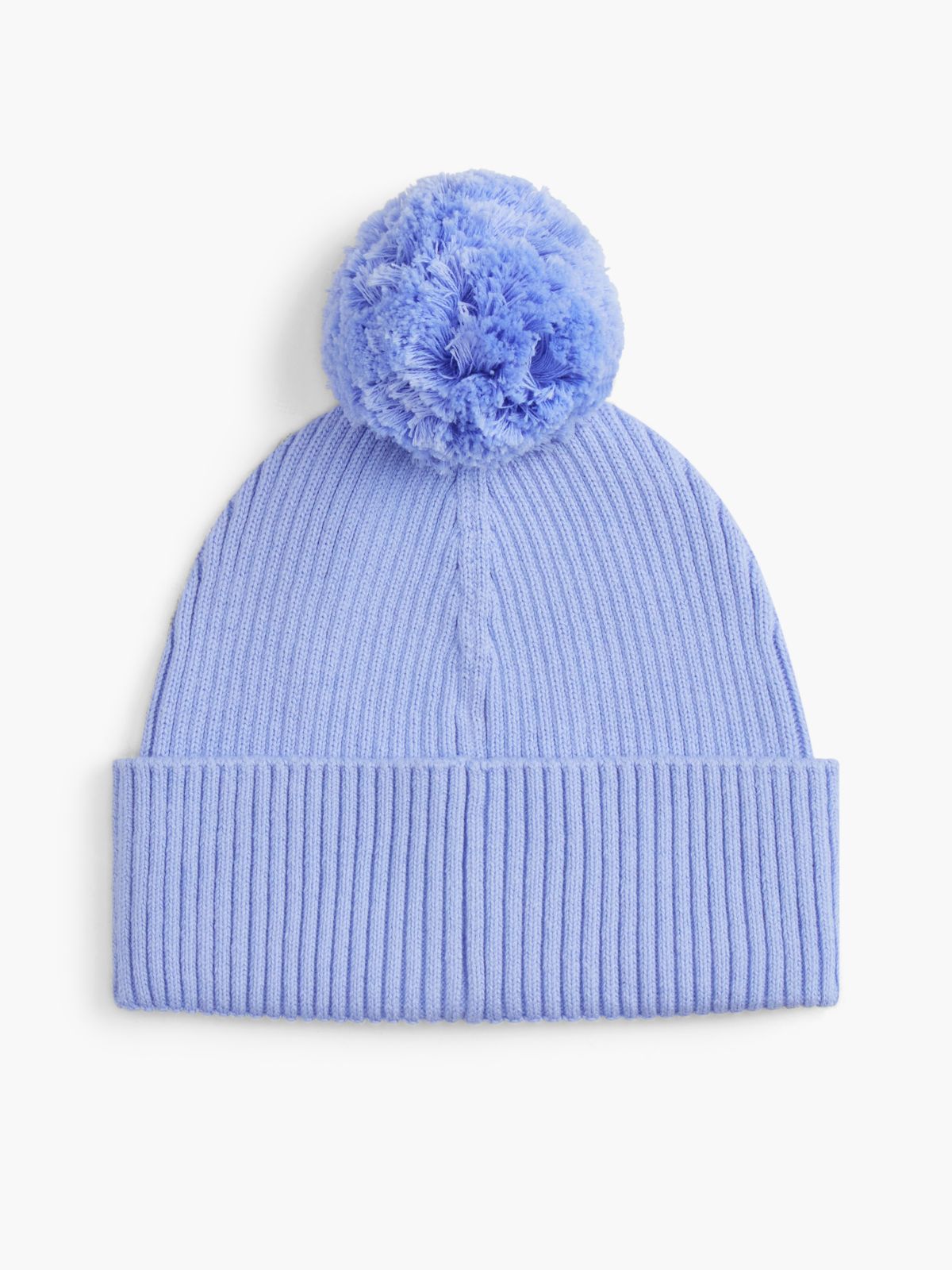 Kids' Embroidered Tommy Logo Pom Beanie — Vintage Iris