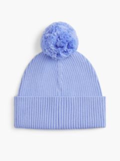 Kids' Embroidered Tommy Logo Pom Beanie — Vintage Iris 2