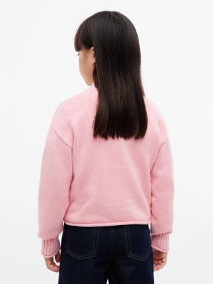 Детский свитер Tommy Hilfiger Tommy Flag, цвет: Розовый — фото 4