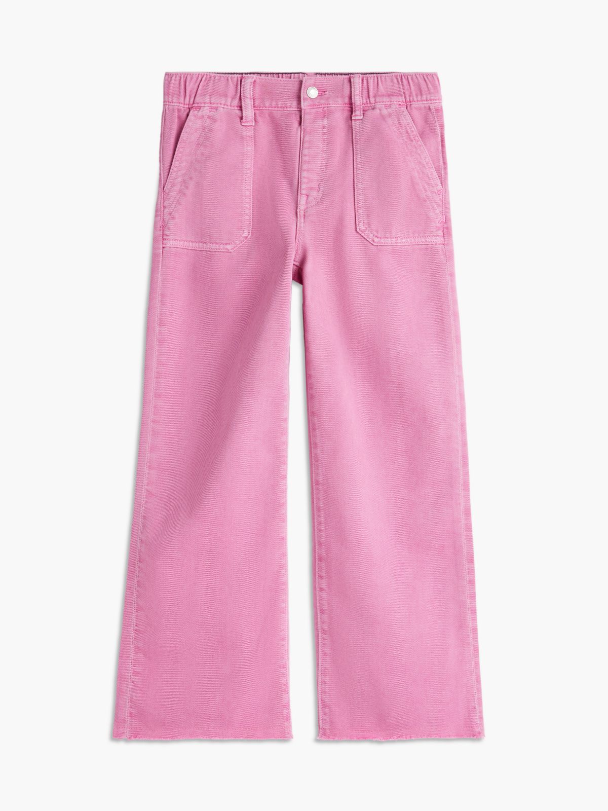 Kids' Wide Leg Pull-On Utility Jean — Fuschia Pink
