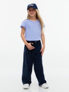 Kids' Sparkle Ruffle-Sleeve Top — Vintage Iris 2