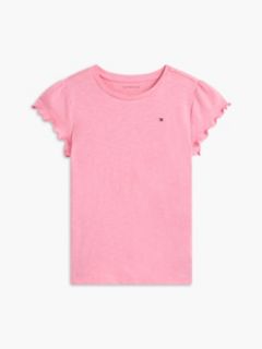Kids' Sparkle Ruffle-Sleeve Top — Jasmine Pink 5