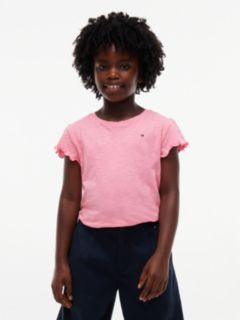 Kids' Sparkle Ruffle-Sleeve Top — Jasmine Pink 1