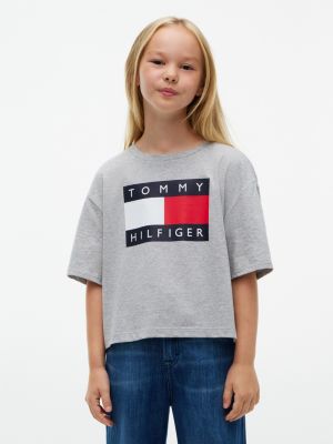 Kids' Classic Flag Badge T-Shirt, Grey