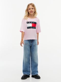 Kids' Classic Flag Badge T-Shirt — Pink 2