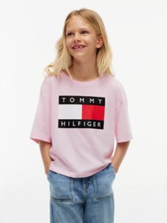 Kids' Classic Flag Badge T-Shirt — Pink 1