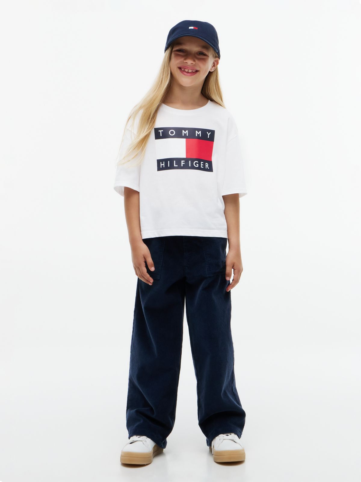Kids' Classic Flag Badge T-Shirt — White