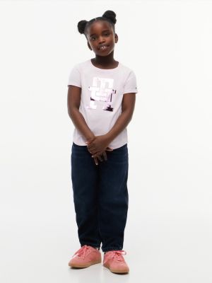 Детские футболки Tommy Hilfiger Kids' Flip Sequin Monogram T-Shirt — фото 2