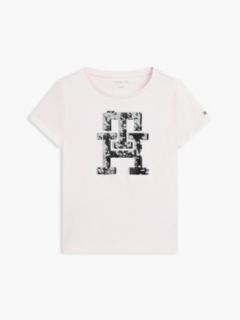 Kids' Flip Sequin Monogram T-Shirt — Pink 5