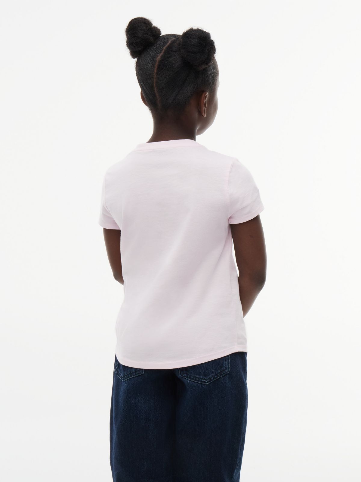 Kids' Flip Sequin Monogram T-Shirt — Pink