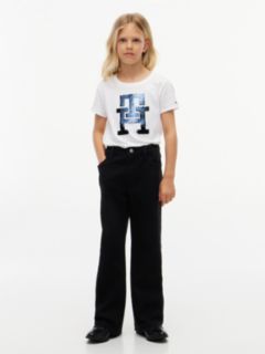 Kids' Flip Sequin Monogram T-Shirt — White 2