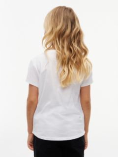Kids' Flip Sequin Monogram T-Shirt — White 4