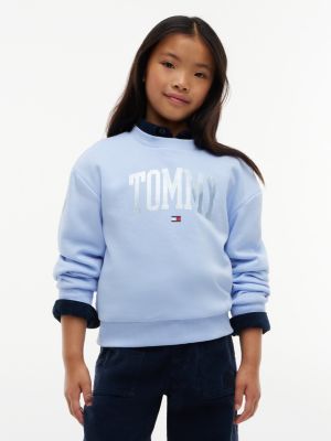 Kids' Tommy Logo Sweatshirt, Sweet Blue