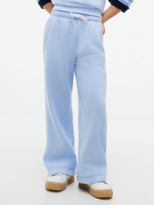 Kids' Collegiate Logo Wide Leg Sweatpant, Sweet Blue