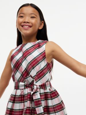 Детское платье Tommy Hilfiger Plaid Sleeveless Holiday, цвет: Красный клетчатый — фото 2