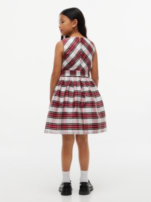 Детское платье Tommy Hilfiger Plaid Sleeveless Holiday, цвет: Красный клетчатый — фото 4