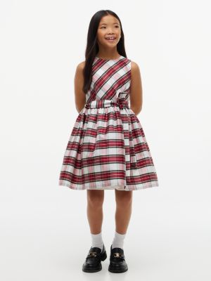 Детское платье Tommy Hilfiger Plaid Sleeveless Holiday, цвет: Красный клетчатый — фото 1